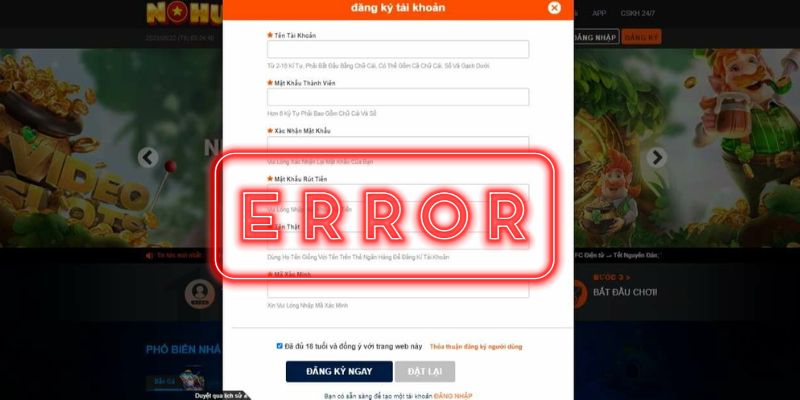Khắc Phục Đăng Ký NOHU Bị Lỗi - Những Giải Pháp Hiệu Quả